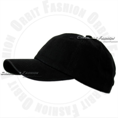 Cotton Baseball Cap Washed Adjustable Hat Polo Style Plain Solid Blank Dad Men