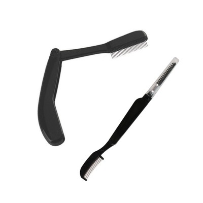 2 Pcs Eyelash Brush Comb Eyebrow Comb Handle Eyebrow Brush Makeup Grooming Tool