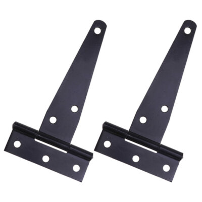 2pcs Practical Sturdy T Strap Hinge Gate Hinges For Wooden Fences Heavy Duty