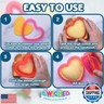Sandwich Cutter and Sealer - Crustless Sandwich Maker - Great for Lunchbox and Bento Box - Boys and Girls Kids Lunch - Sandwich Cutters for Kids (Heart, Star, Mouse)