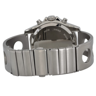 Pre-owned Aristo Carbon Quartz Trophy-chronograph Model 7h93r Carbon/stainless Steel Ronda
