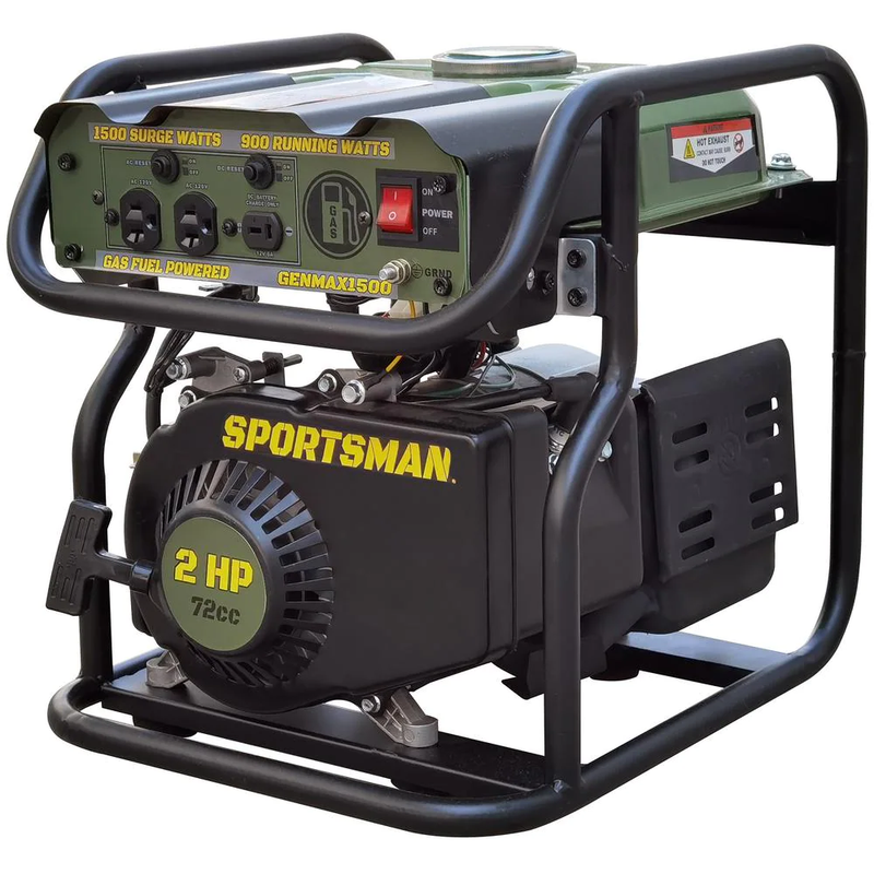 1,500-Watt/900-Watt Recoil Start Gasoline Powered Portable G