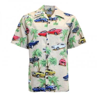 Mustang David Carey Inc. Ford Old Mustangs Camp Shirt