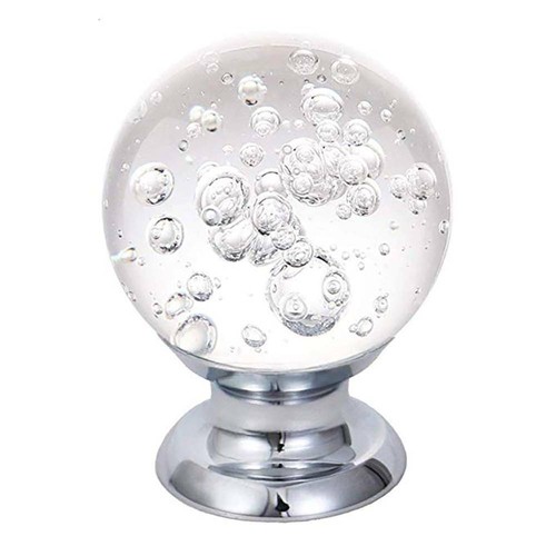 6pcs 22mm Bubble Crystal Ball Glass Pull Handle Cabinet Drawer