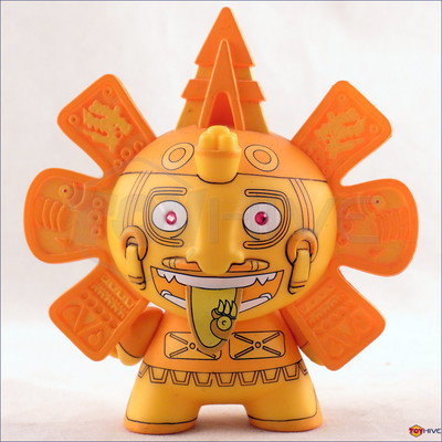 Kidrobot Dunny 2011 Azteca series Gold Calendario by Beast