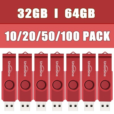 5/10/20x 32GB 64GB USB Flash Drive USB2.0 Memory Stick Pen drive Thumb Drive Lot