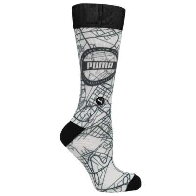 

Puma 1Pk Terry 3D Print Crew Носки Мужские Размер  Спортивные Повседневные 856656-01, Белый