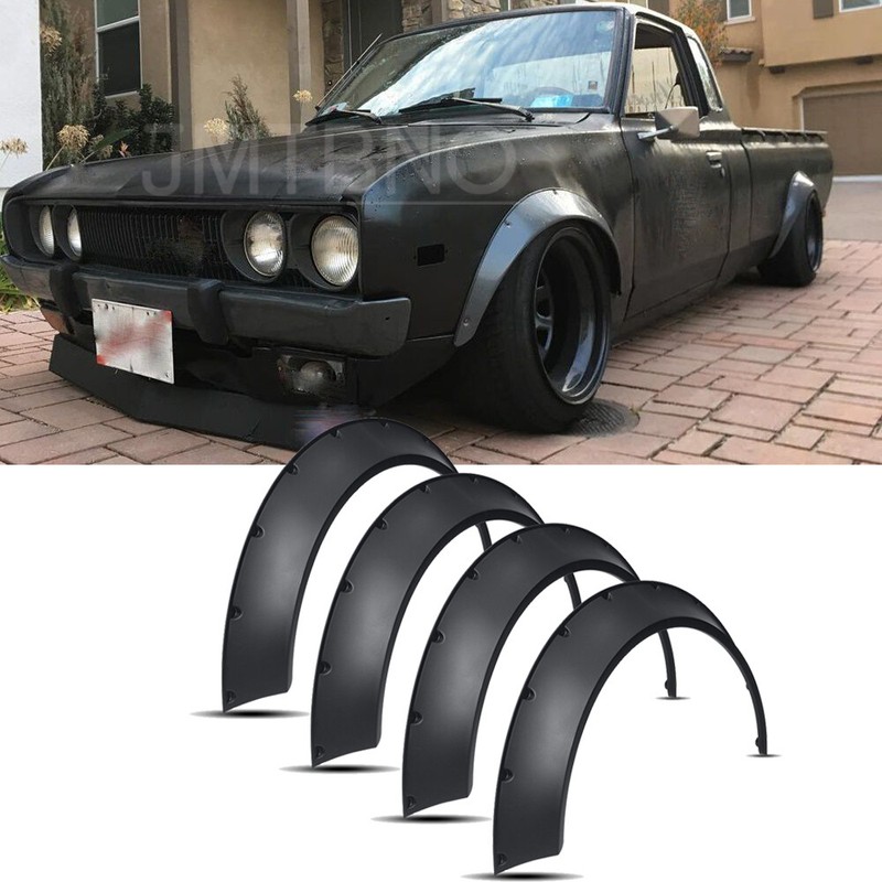 4x For Datsun 620 521 Pickup Fender Flares Extra Wide Body Kit
