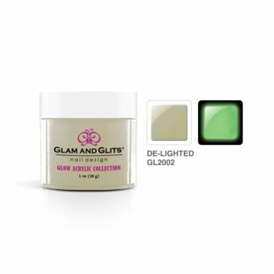 Glam and Glits Acrylic Glow In The Dark Nail Powder GL2002 De-Lighted 1oz