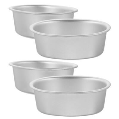 4Pcs Leche Flan Molder Filipino Tartlet Pies Molds Cake Aluminum Pan Bakeware