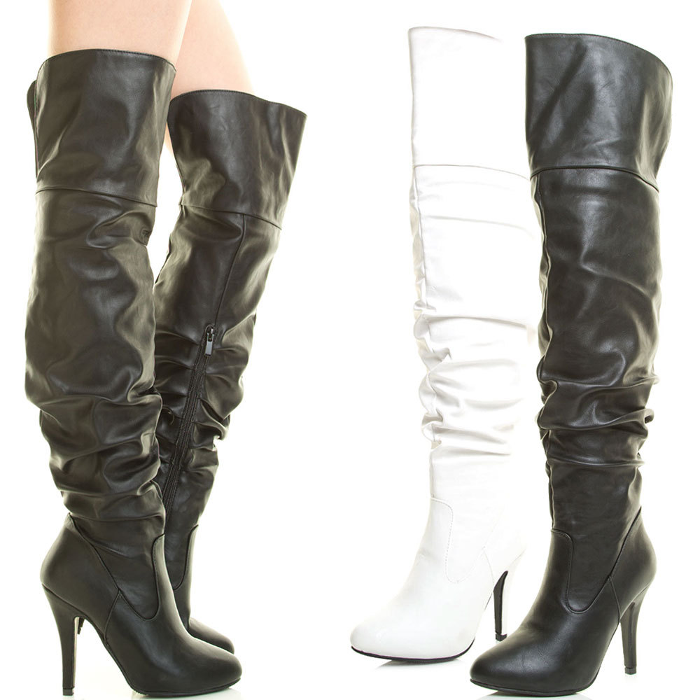nine west thigh high boots