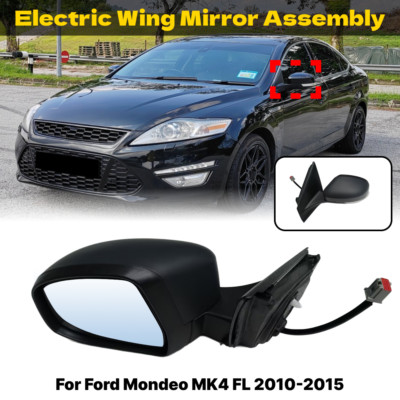 For Ford Mondeo MK4 FL 10-15 Primed Electric Door Wing Mirror Drivers Side Left
