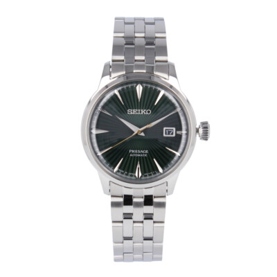 Pre-owned Seiko Presage Srpe15j1 Cocktail Time Srpe15j Automatic Analog Green