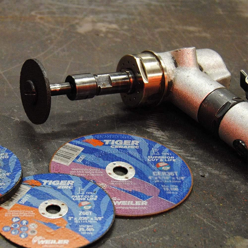 Mounting Mandrel 3/8" & 1/4" Arbor Hole for Type 1 Cut-Off Wheel 1/4" Shaft for