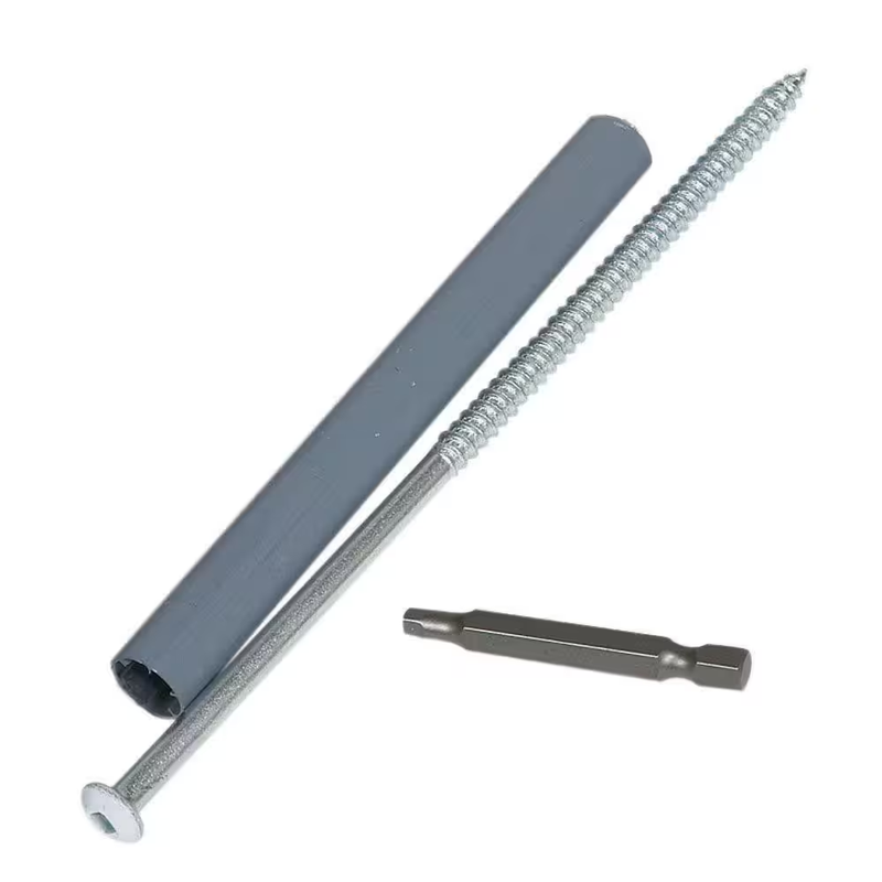Gutter Screws Ferrule Kit 5 Inch 7 Inch White Gutter Hanger Screws 10 Pack