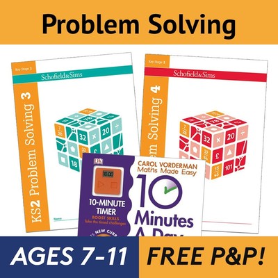 KS2 Problem Solving Workbook Bundle - Ages 9-11 with Answers - VORDERMAN NEW