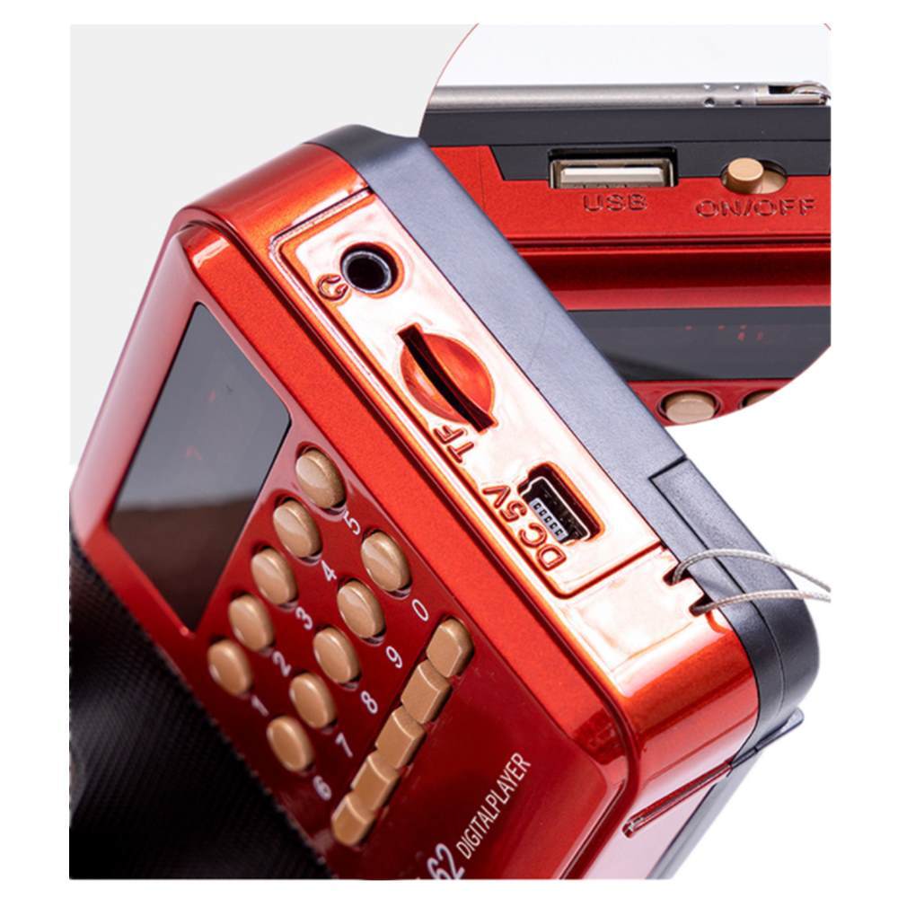 Rechargeable Portable FM Radio Digital LCD Speaker MP3 Music Player USB TF Fast