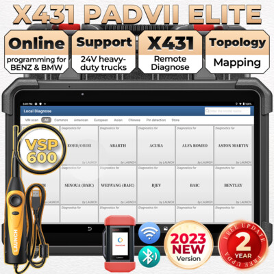 LAUNCH X431 PAD VII ELITE PAD 7 PRO Diagnostic Scanner Key Programming Coding