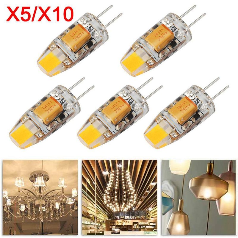 10X LED Energiespar Lampe G4 3W 5W Watt AC DC 12V COB ...