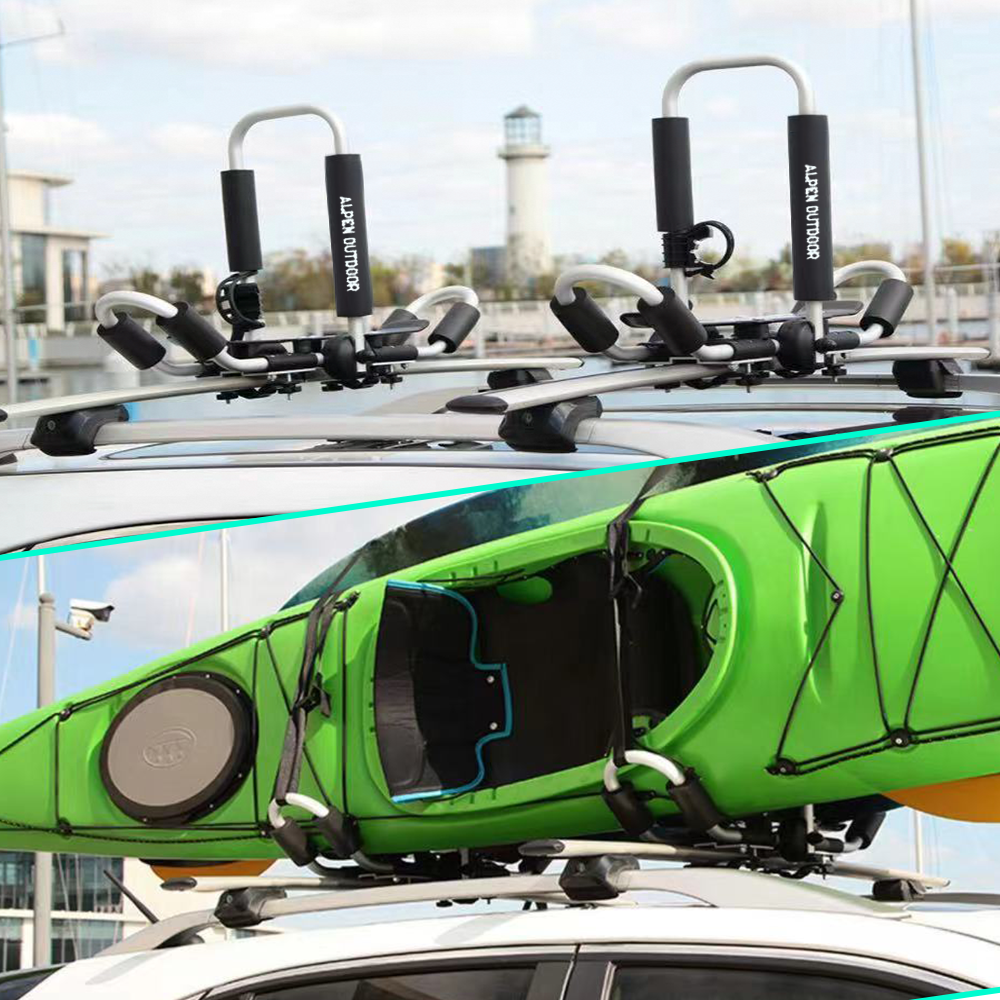 IKURAM 2 Bilateral Kayaks Roof Racks Carrier Canoe Holder Folding