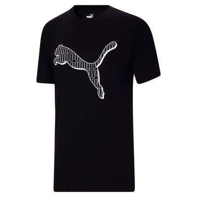

Мужские черные повседневные топы Puma Cat Fill Graphic Us 67481401, Черный, Puma Cat Fill Graphic Us