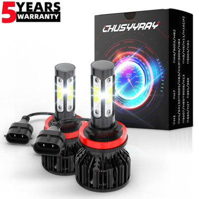 2X H11 LED Headlight Low Beam Bulbs Kit 6000K White Fits Honda Insight 2010-2014