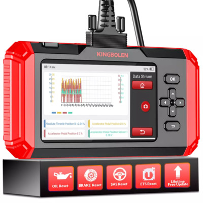 2024 KINGBOLEN S500 Auto OBD2 Car Diagnostic Scanner Engine ABS SRS AT Scan Tool