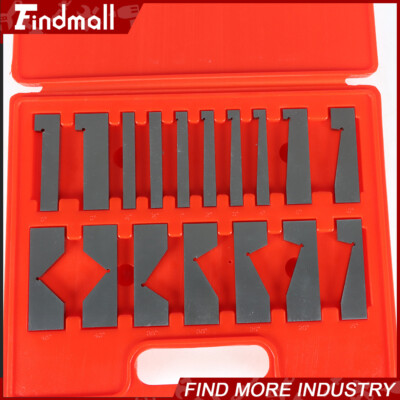17 Pcs Hardened Steel Precision Angle Block 1/4 to 45 Degree Set Accuracy .0003''