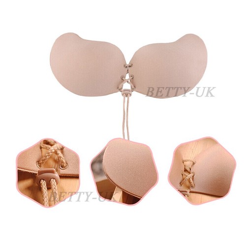 Prettylittlething nude silicone push up stick on bra for men