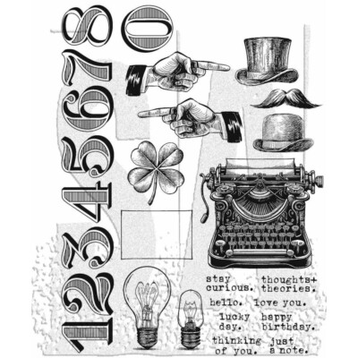 Tim Holtz Stampers Anonymous ''CURIOSITY SHOP'' Stamp Set CMS482- Everyday 2024