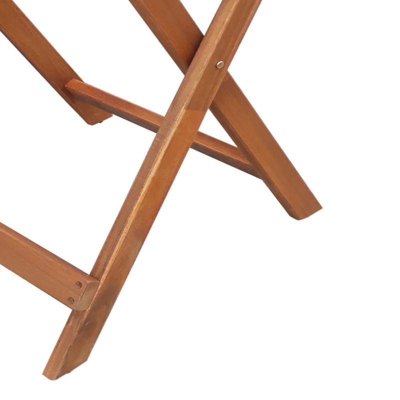 Outdoor Patio 3-Piece Wood Bistro Set, Natural Color