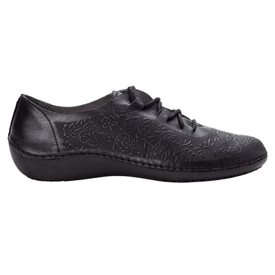 Черные женские повседневные туфли на плоской подошве Propet Chantel Oxfords WCX012LBLK