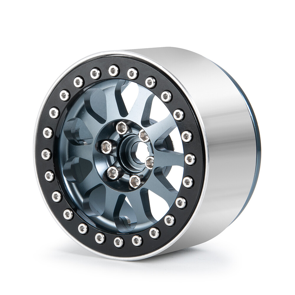 4 Pezzi 2.2 Pollici Ruota Beadlock Per 1/10 RC Auto Axial SCX10 Wraith Rr10c~p141089590 - Foto 5