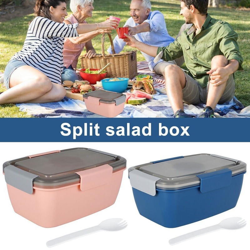 Bento Box With 4 Compartments Tray Leak-proof Portable