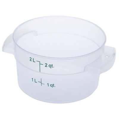 Carlisle StorPlus  Round Food Storage Container, 2 Qt - 7 3/20''Dia x 4 6/25''H