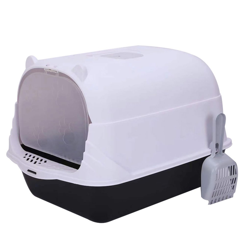 Cat Litter Box Litter Box with Lid Fully Enclosed Hygienic easy to clean Smell