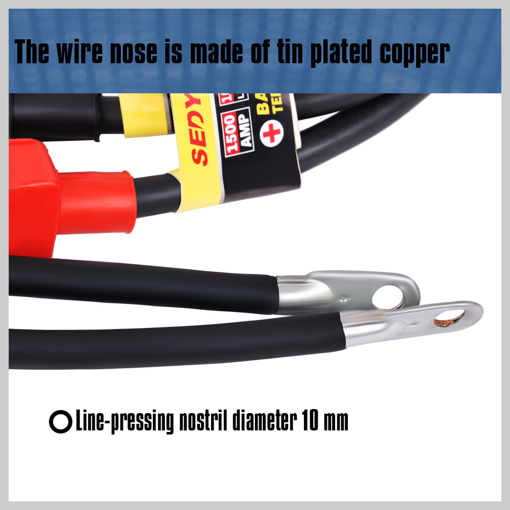 60/80/100cm Battery Terminal Cables Extension Wire Positive Negative