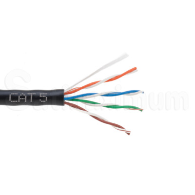 1000ft CAT5e Cable Solid Wire 24AWG Box Cat5 Ethernet Network RJ45 UTP FTP Bulk