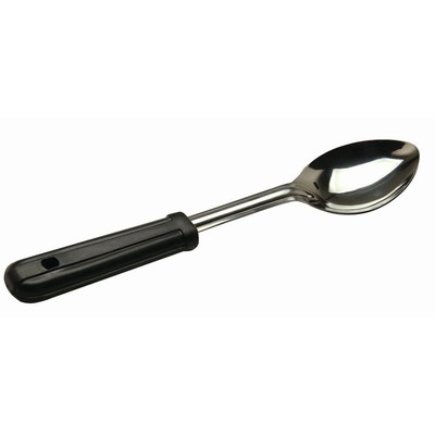 HUBERT  Serving Spoon Stainless Steel with Black Comfort Grip Handle - 11''L