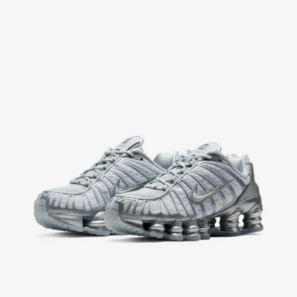 Pre-owned Nike Shox Tl Pure Platinum And Metallic Silver Ar3566-003 [women Sz]