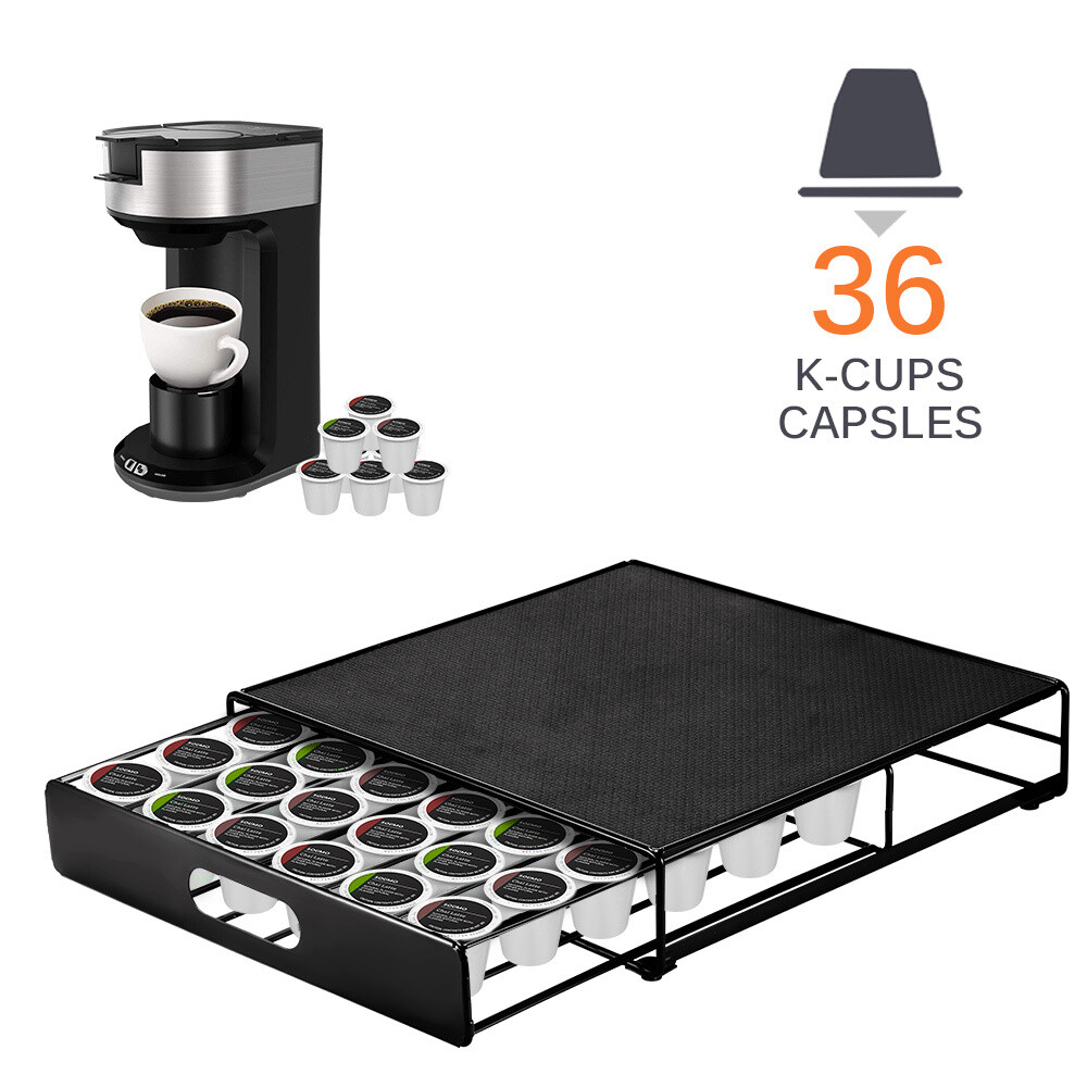 Coffee Pod Drawer Durable Coffee Capsule Holder Holding 72pcs