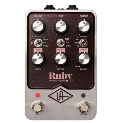 UNIVERSAL AUDIO UAFX RUBY Authentic Re-creation '63 Top Boost Amp Model Stompbox