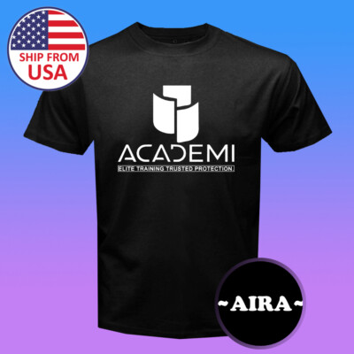 Academi Blackwater Elite Training Men's Black T-Shirt Size S-5XL