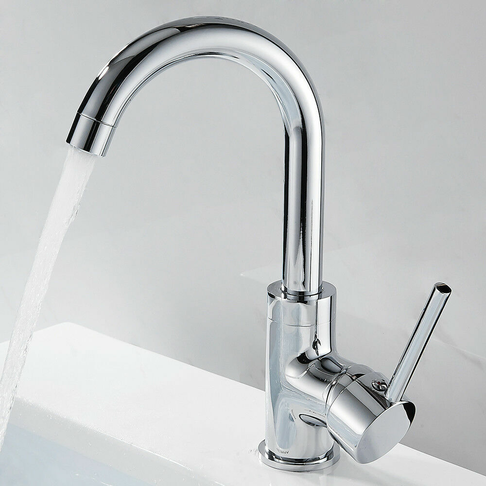 Miscelatore Rubinetto Lavello Monocomando Cromato Alto Cucina Lavello dfh