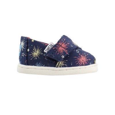 

TOMS Alpargata Синие кроссовки без шнурков для малышей Повседневная обувь для мальчиков 10012074, Синий, TOMS Alpargata Slip On Toddler