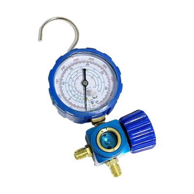 Conditioner Refrigerant Manifold Gauge Valve 1/4''800PSL Pressure Gauge Manometer
