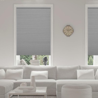 Pewter Cordless Blackout Cellular Shade - 23.25 in. W x 48 i
