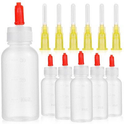 6 Sets Portable Convenient Reusable Precision Tip Squeeze Bottle