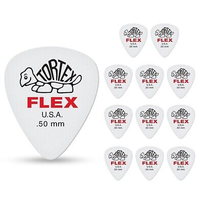 Dunlop Tortex Flex Std .50MM Picks Red (Guitar Worlds #1 Choice for BEST Pick)!