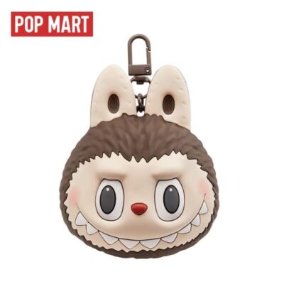 POP MART LABUBU Originals Brown Silicone Earphone Bag Cute Small Bags Best Gifts